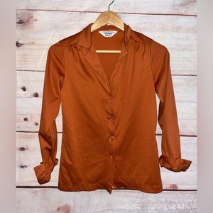 Vintage Button Down Top sz 10